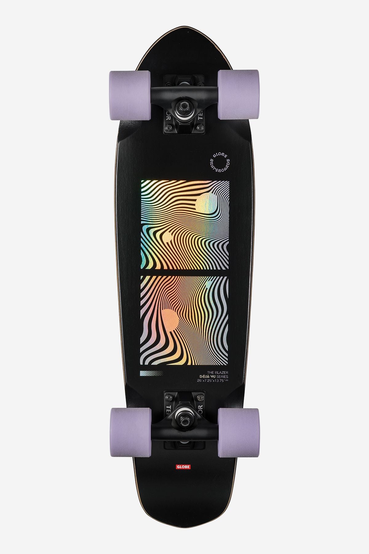 Globe Blazer 26" Cruiser Skateboards Black/Purple | Danmark-753098