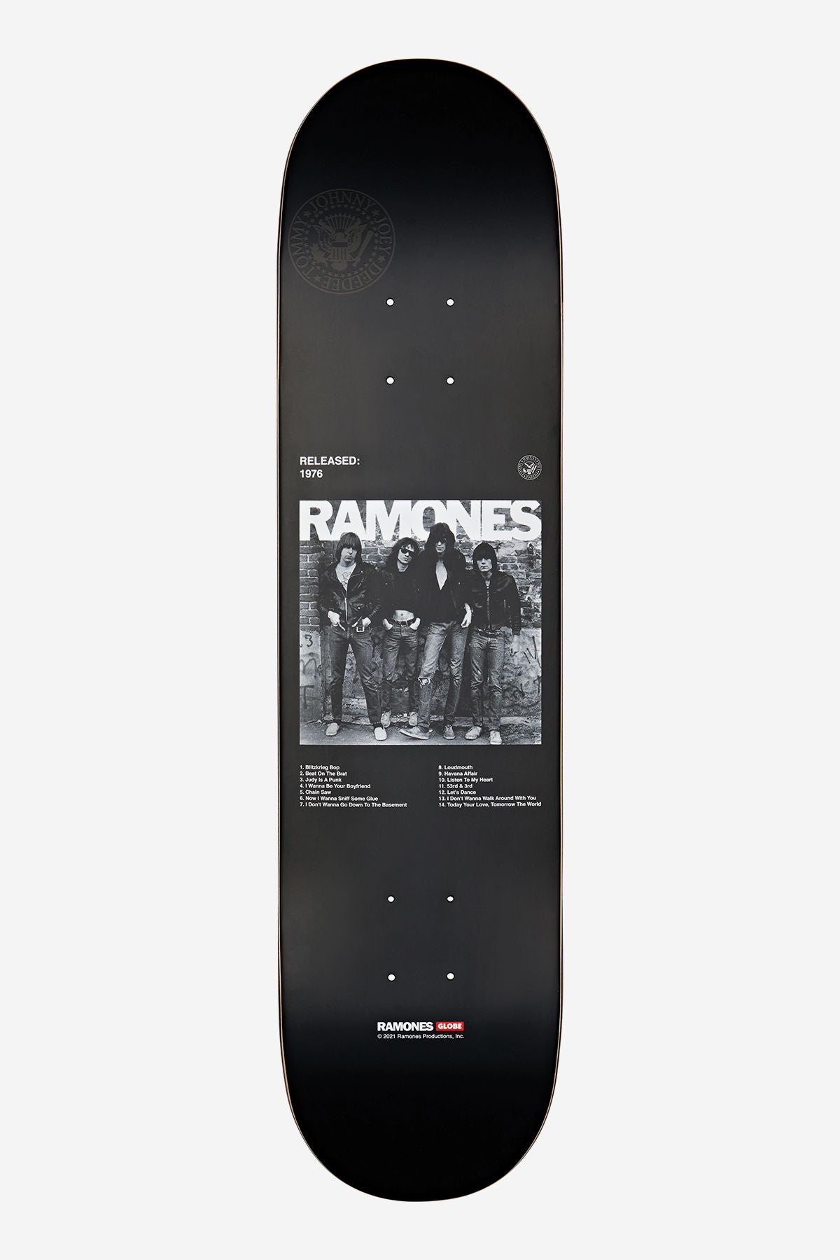 Globe G2 7.75" Ramones Skateboard Decks Black/White | Danmark-013245