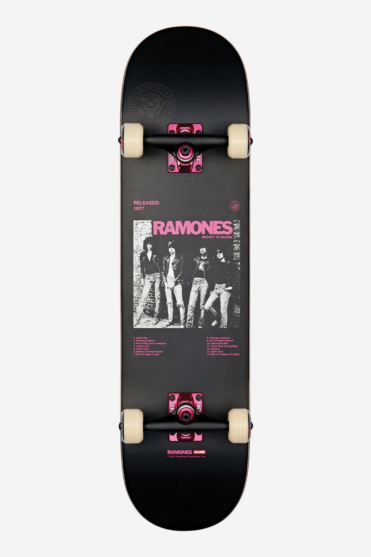 Globe G2 Ramones 8.0" Complete Skateboards Sort | Danmark-961548