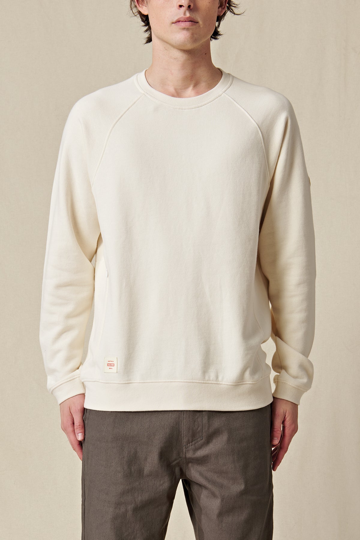 Globe Traveller Sweatshirt Beige | Danmark-798540