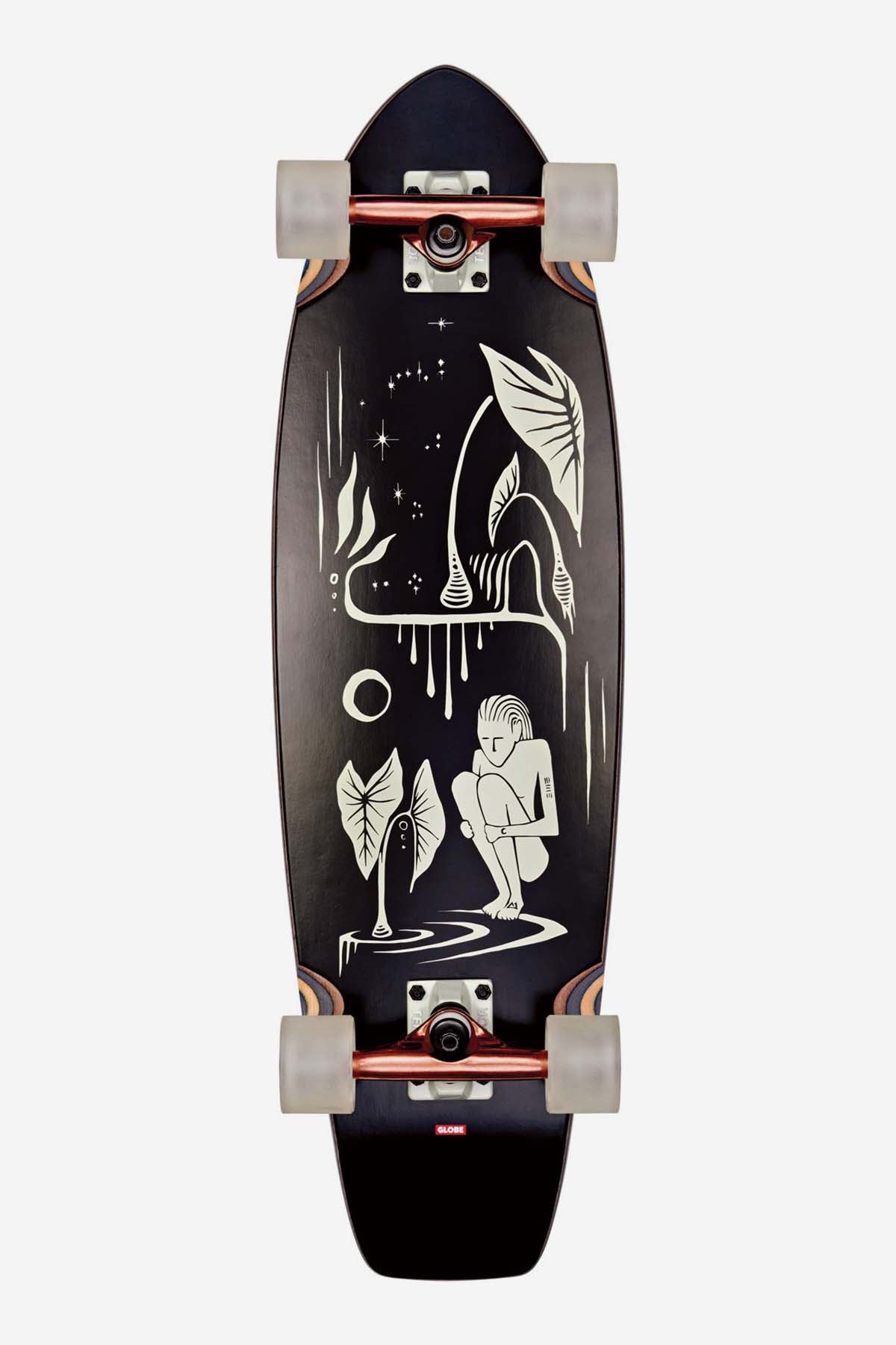 Globe Wave Blazer 31" Cruiser Skateboards Sort | Danmark-925068