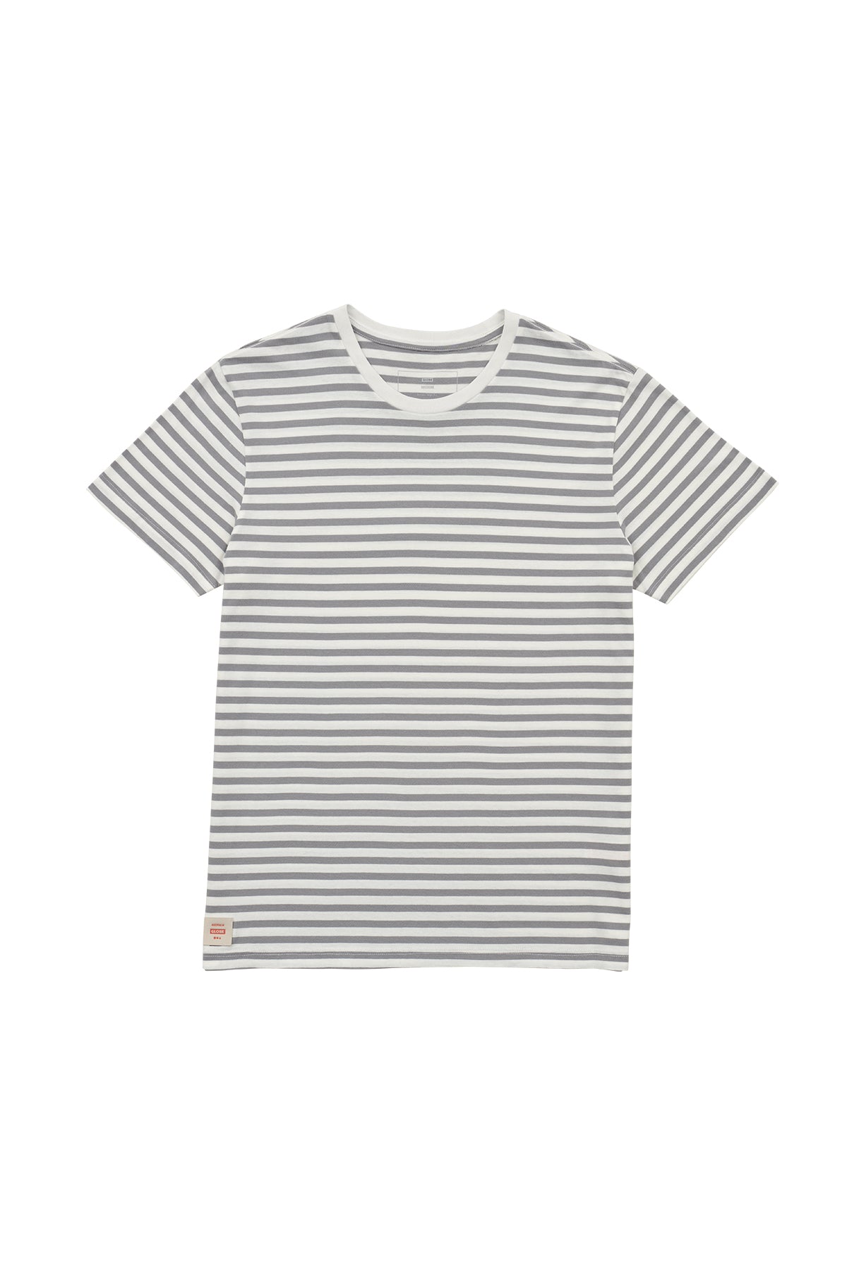 Globe Horizon Stribet T Shirts Hvide | Danmark-803495